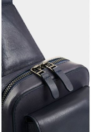 Manos Libres Lyra De Cuero Para Hombre Efecto Encerado Manos Libres Lyra De Cuero Para Hombre Efecto Encerado Azul Oscuro VÉLEZ