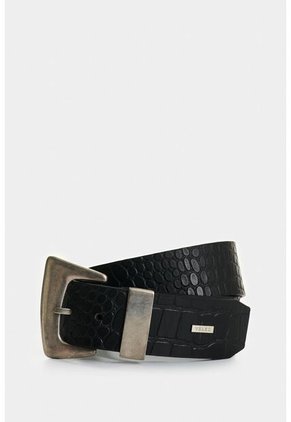 Cinturón Unifaz De Cuero Grabado Para Mujer Cleo Cinturón Unifaz De Cuero Grabado Para Mujer Cleo Negro M VÉLEZ