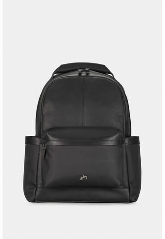 Morral San Patricio De Cuero Y Lona Para Hombre Aplique Metálico Morral San Patricio De Cuero Y Lona Para Hombre Aplique Metálico Negro VÉLEZ Vélez