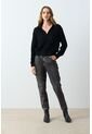 Polo Tejida Manga Larga Para Mujer Hazel Polo Tejida Manga Larga Para Mujer Hazel Negro XL VÉLEZ de Vélez