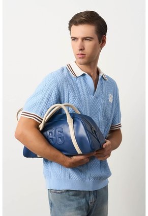 Polo Manga Corta Para Hombre Polo Manga Corta Para Hombre Azul Claro XS VÉLEZ