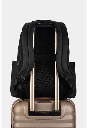 Morral San Patricio De Cuero Y Lona Para Hombre Aplique Metálico Morral San Patricio De Cuero Y Lona Para Hombre Aplique Metálico Negro VÉLEZ