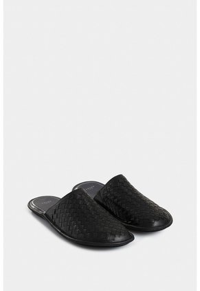 Slipper Tejido En Cuero Para Hombre Confort Slipper Tejido En Cuero Para Hombre Confort Negro 39 VÉLEZ