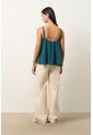 Camisa Canes Fit Holgado Para Mujer Detalle Trenzado Camisa Canes Fit Holgado Para Mujer Detalle Trenzado Azul Aguamarina S VÉLEZ de Vélez