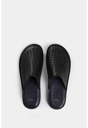 Slipper Tejido En Cuero Para Hombre Confort Slipper Tejido En Cuero Para Hombre Confort Negro 39 VÉLEZ