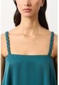 Camisa Canes Fit Holgado Para Mujer Detalle Trenzado Camisa Canes Fit Holgado Para Mujer Detalle Trenzado Azul Aguamarina S VÉLEZ de Vélez