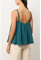 Camisa Canes Fit Holgado Para Mujer Detalle Trenzado Camisa Canes Fit Holgado Para Mujer Detalle Trenzado Azul Aguamarina S VÉLEZ de Vélez