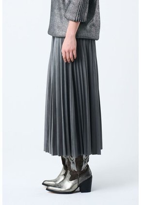 Falda Plisada Alma Para Mujer Tejido De Punto Falda Plisada Alma Para Mujer Tejido De Punto Gris 10 VÉLEZ