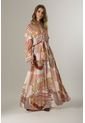 Maxi Vestido Largo Para Mujer Estampado Natural de Vélez