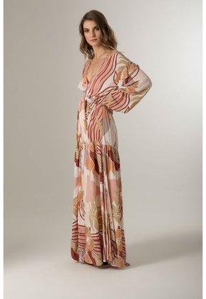 Maxi Vestido Largo Para Mujer Estampado Natural