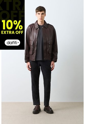 Chaqueta Bomber De Cuero Para Hombre Meridian Chaqueta Bomber De Cuero Para Hombre Meridian Cafe M VÉLEZ Vélez