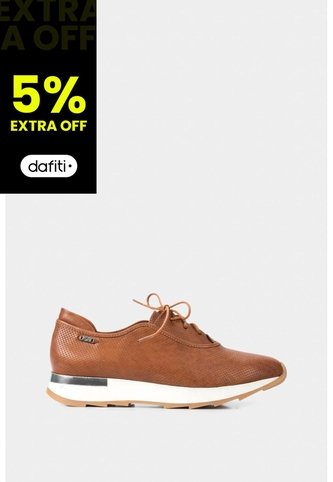 Zapatos Cordón De Cuero Para Mujer Suela Deportiva Zapatos Cordón De Cuero Para Mujer Suela Deportiva Miel 41 VÉLEZ Vélez