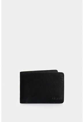 Billetera Oasis De Cuero Para Hombre Detalle Contraste Billetera Oasis De Cuero Para Hombre Detalle Contraste Negro VÉLEZ