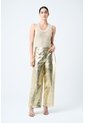 Pantalón En Cuero Folia Para Mujer Wide Leg Pantalón En Cuero Folia Para Mujer Wide Leg Dorado 10 VÉLEZ de Vélez
