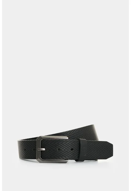 Cinturón Unifaz De Cuero Grabado Para Hombre Loa Cinturón Unifaz De Cuero Grabado Para Hombre Loa Negro 36 VÉLEZ