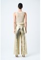 Pantalón En Cuero Folia Para Mujer Wide Leg Pantalón En Cuero Folia Para Mujer Wide Leg Dorado 10 VÉLEZ de Vélez