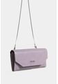 Porta Chequera De Cuero Liso Para Mujer Cadena Removible Porta Chequera De Cuero Liso Para Mujer Cadena Removible Lila Vélez de Vélez