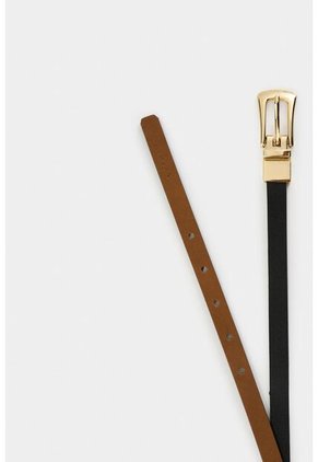 Cinturón Doble Faz De Cuero Para Mujer Vestigio Cinturón Doble Faz De Cuero Para Mujer Vestigio Negro L VÉLEZ