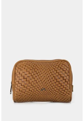 Cosmetiquera Hanzel De Cuero Para Mujer Grabado Placa Trenza Cosmetiquera Hanzel De Cuero Para Mujer Grabado Placa Trenza Miel VÉLEZ