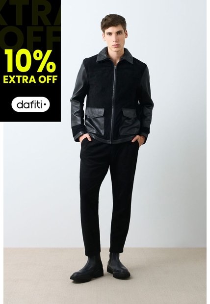 Chaqueta De Cuero Para Hombre Nila 2 Chaqueta De Cuero Para Hombre Nila 2 Negro XL VÉLEZ