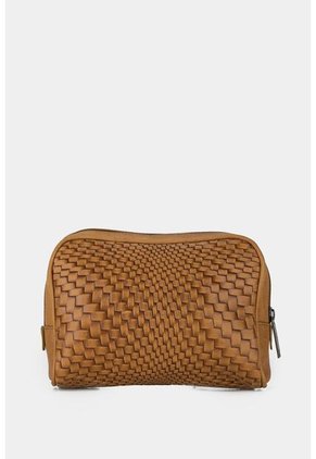 Cosmetiquera Hanzel De Cuero Para Mujer Grabado Placa Trenza Cosmetiquera Hanzel De Cuero Para Mujer Grabado Placa Trenza Miel VÉLEZ