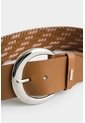 Cinturón Unifaz Aurora De Cuero Para Mujer Detalle Trenzado Cinturón Unifaz Aurora De Cuero Para Mujer Detalle Trenzado Miel XL VÉLEZ de Vélez