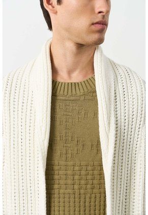 Cardigan Para Hombre Isla Cardigan Para Hombre Isla Crema M VÉLEZ