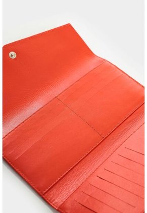 Billetera Porta Chequera De Cuero Para Mujer Selene Billetera Porta Chequera De Cuero Para Mujer Selene Rojo VÉLEZ