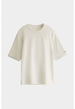 Camiseta Manga Corta Valle Para Hombre Oversize Camiseta Manga Corta Valle Para Hombre Oversize Crema L VÉLEZ