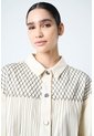 Chaqueta Alhena En Tejido Plano Para Mujer Bordado Millaré Chaqueta Alhena En Tejido Plano Para Mujer Bordado Millaré Crema L VÉLEZ de Vélez