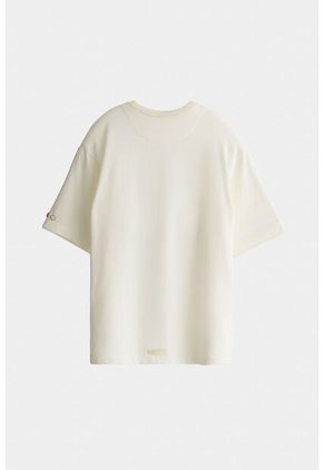Camiseta Manga Corta Valle Para Hombre Oversize Camiseta Manga Corta Valle Para Hombre Oversize Crema L VÉLEZ
