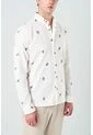 Camisa Manga Larga Semi Fitted Para Hombre Sienna Camisa Manga Larga Semi Fitted Para Hombre Sienna Crema XXL VÉLEZ de Vélez