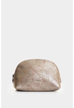 Cosmetiquera De Cuero Folia Para Mujer Nacre Cosmetiquera De Cuero Folia Para Mujer Nacre Plata VÉLEZ