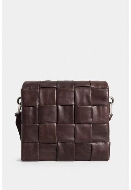 Bowling Anaime De Cuero Para Mujer Tapa Tejida Bowling Anaime De Cuero Para Mujer Tapa Tejida Cafe VÉLEZ