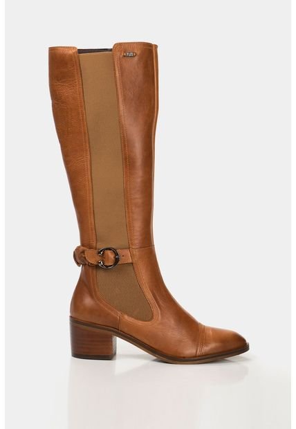 Botas Tacón Caña Alta De Cuero Para Mujer Herraje Decorativo - Compra Ahora  | Dafiti Colombia