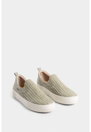 Mocasines Anturio De Cuero Grabado Para Mujer Elásticos Laterales Mocasines Anturio De Cuero Grabado Para Mujer Elásticos Laterales Blanco 34 Vélez