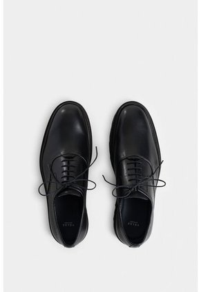 Zapatos Cordón Vitelo De Cuero Para Hombre Efecto Envejecido Zapatos Cordón Vitelo De Cuero Para Hombre Efecto Envejecido Negro 43 Vélez