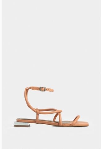 Sandalia Plana Amanecer De Cuero Para Mujer Amarre Al Tobillo Sandalia Plana Amanecer De Cuero Para Mujer Amarre Al Tobillo Rosado 35 VÉLEZ Vélez