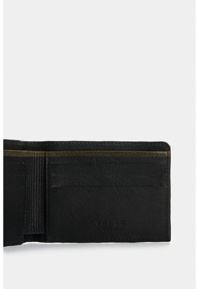 Billetera De Cuero Grabado Para Hombre Hazel Billetera De Cuero Grabado Para Hombre Hazel Negro VÉLEZ