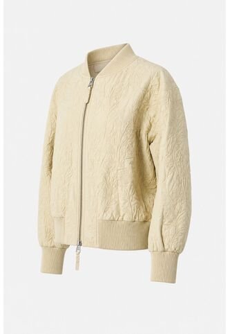 Bomber De Cuero Repujado Para Mujer Sira Bomber De Cuero Repujado Para Mujer Sira Beige S VÉLEZ Vélez
