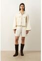 Chaqueta Senda Trucker Para Mujer Oversized Chaqueta Senda Trucker Para Mujer Oversized Crema S VÉLEZ de Vélez