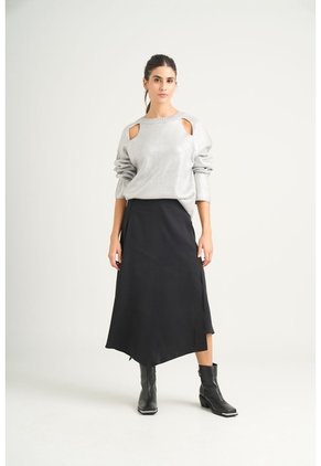 Sweater Star En Tejido Rectilíneo Para Mujer Efecto Metalizado Sweater Star En Tejido Rectilíneo Para Mujer Efecto Metalizado Gris XS VÉLEZ