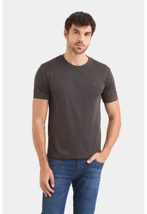 Camiseta Micropima Arizona Para Hombre Semi Ajustada Camiseta Micropima Arizona Para Hombre Semi Ajustada Negro L VÉLEZ