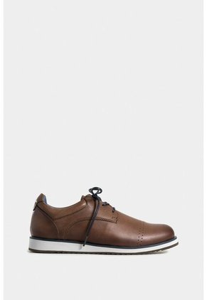 Zapatos Cordón Piero De Cuero Para Hombre Suela Con Apariencia Deportiva Zapatos Cordón Piero De Cuero Para Hombre Suela Con Apariencia Deportiva Cafe 44 VÉLEZ
