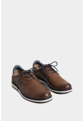 Zapatos Cordón Piero De Cuero Para Hombre Suela Con Apariencia Deportiva Zapatos Cordón Piero De Cuero Para Hombre Suela Con Apariencia Deportiva Cafe 44 VÉLEZ