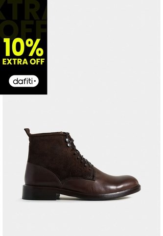 Botas Solar De Cuero Para Hombre Combinación De Texturas Botas Solar De Cuero Para Hombre Combinación De Texturas Cafe 46 VÉLEZ Vélez