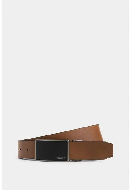 Cinturón Doble Faz De Cuero Chapa Cinturón Doble Faz De Cuero Chapa Miel 42 VÉLEZ