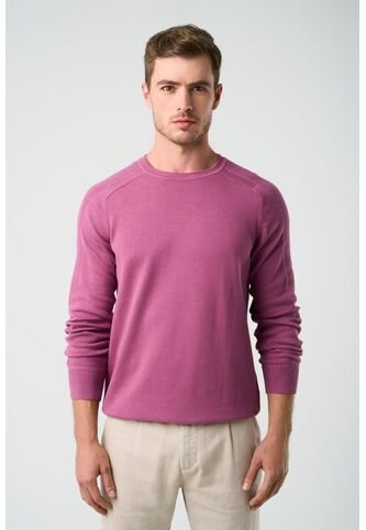 Sweater Tejido En Algodón Para Hombre Manga Ranglan Sweater Tejido En Algodón Para Hombre Manga Ranglan Mora M VÉLEZ Vélez