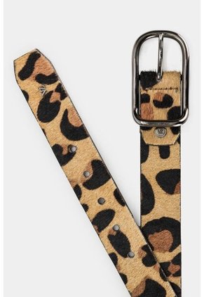 Cinturón Unifaz Benin De Cuero Pelo Para Mujer Estampado Animal Print Cinturón Unifaz Benin De Cuero Pelo Para Mujer Estampado Animal Print Miel XL Vélez