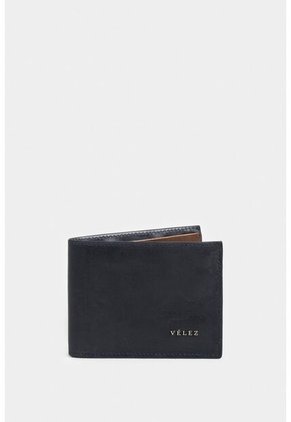 Billetera Ontario 2 De Cuero Para Hombre Acabado Espazolado Billetera Ontario 2 De Cuero Para Hombre Acabado Espazolado Azul Oscuro VÉLEZ